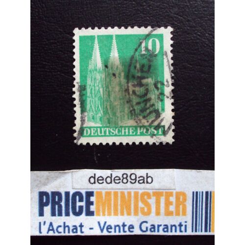 Allemagne.10 Deutsche Post (Vert) Oblitéré.