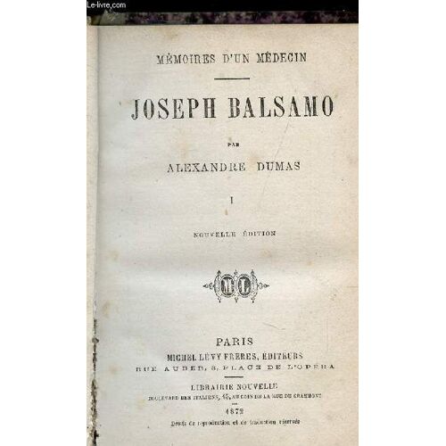Joseph Balsamo - Tome 1 -