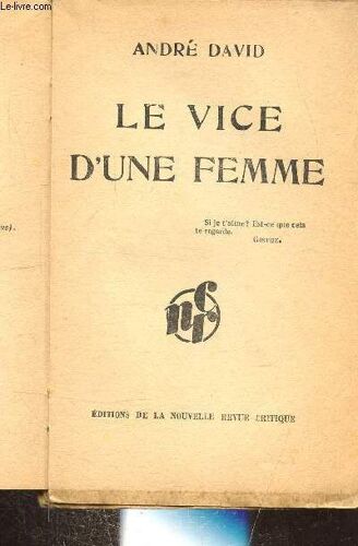 Le Vice D Une Femme