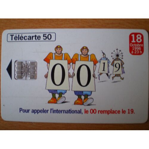 Télécarte 50 Unités France Telecom Numérotation À 10 Chiffres