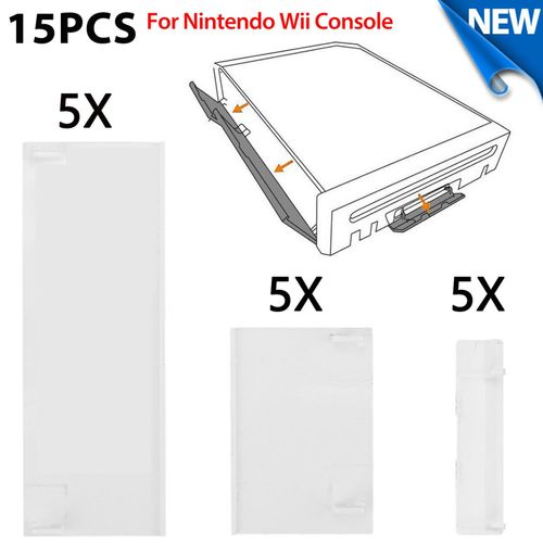 Coque De Remplacement Pour Fente De Porte De Carte Mémoire, Paquet De 15, Adapté À La Console Nintendo Wii