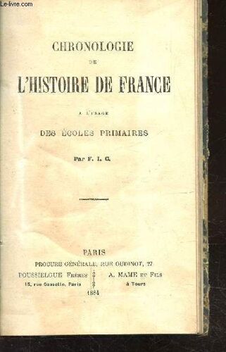 Chronologie De L Histoire De France A L Usage Des Ecoles Primaires