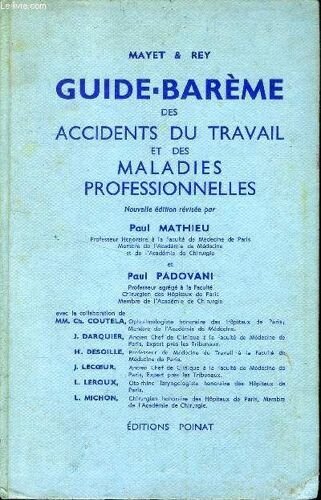 Guide Bareme Des Accidents Du Travail Et Des Maladies Professionnelles