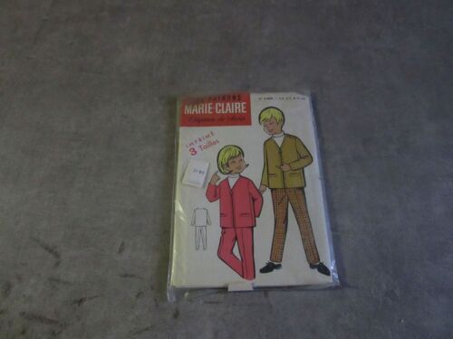 Patrons Marie Claire 3 9629 Ensemble Filles Garcons Veste Doublure Pantalon Taille De 3 A 10 Ans