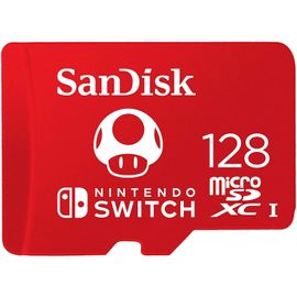 Carte Mémoire Microsd Sandisk 128 Go Adaptée À Nintendo Switch