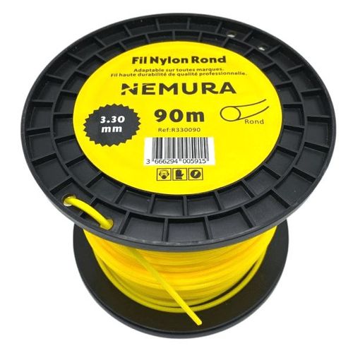 Fil Débroussailleuse Rond L: 90m, Ø: 3,30mm