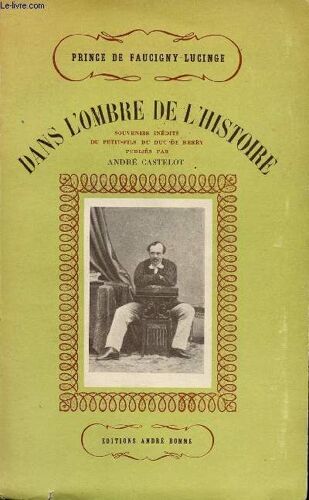 Dans L Ombre De L Histoire - Souvenirs Inedits Du Petit-Fils Du Duc De Berry