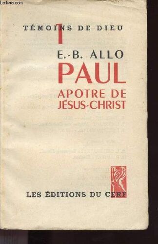 1 Temoins De Dieu / Paul Apotre De Jesus-Christ