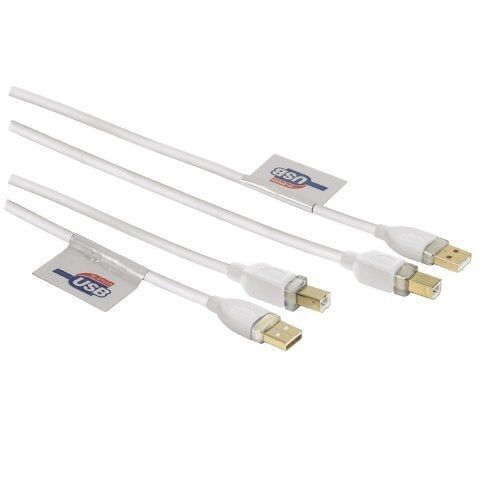 Hama USB Connecting Cable - Câble USB - USB (M) pour USB type B (M) - USB 2.0 - 3 m - blanc