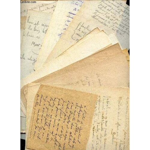 Lot De Documents Manuscrits ( Brouillons) Relatant Des Grands Personnages : Pythagore. Jean Jaures? Jehovah. Cabanis.. Etc
