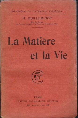 La Matiere Et La Vie