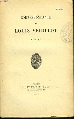 Correspondance. Tome Vii.