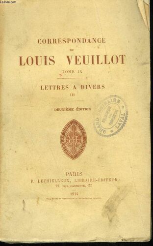 Correspondance. Tome Ix. Lettres A Divers Iii.