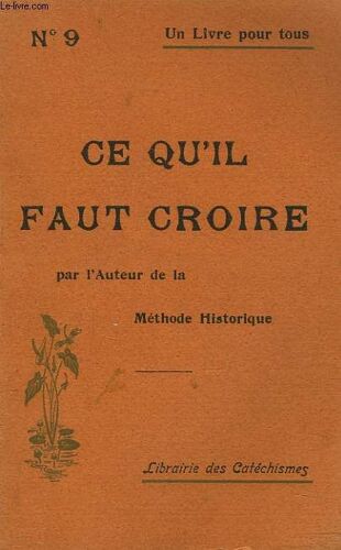 Ce Qu Il Faut Croire.
