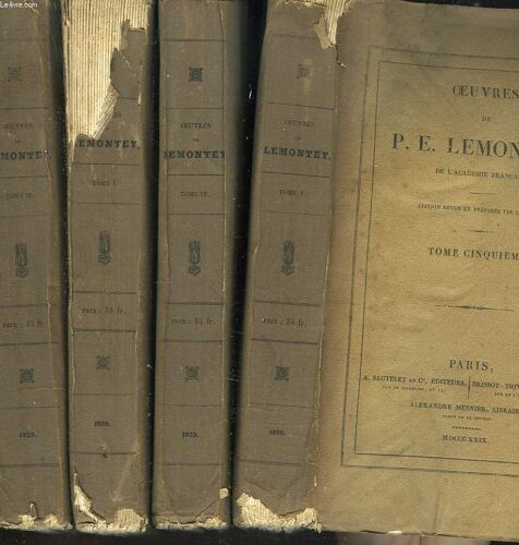 Oeuvres 4 Tomes (Sur 5. Manque Le Tome Ii.