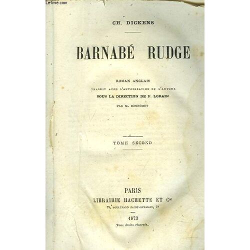 Barnabe Rudge. Tome Second.