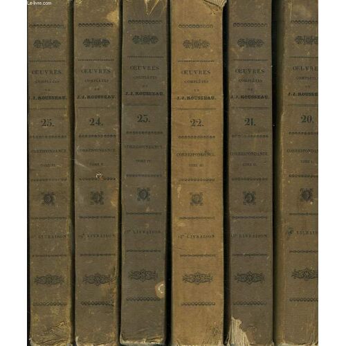 Oeuvres Completes. Tomes 20 À 25. Correspondance. Tomes I À Vi.