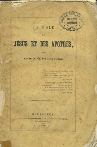 Le Role De Jesus Et Des Apotres