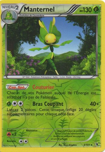 Manternel 3/101 Pokemon Noir Et Blanc