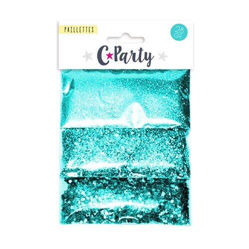 Trio Paillettes Bleues