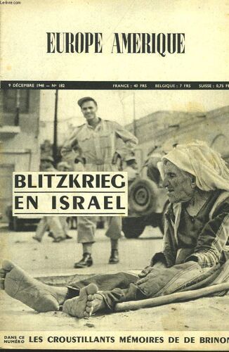 Europe-Amerique. Images, Enquêtes Et Reportages N°182, 9 Dec 1948. Palestine: Blitzkrieg En Israël / Jules Moch Vous Parle, Par Gilles Lion/ Comment Detruire Le Communisme. Eva Peron, Homme D Etat(...)