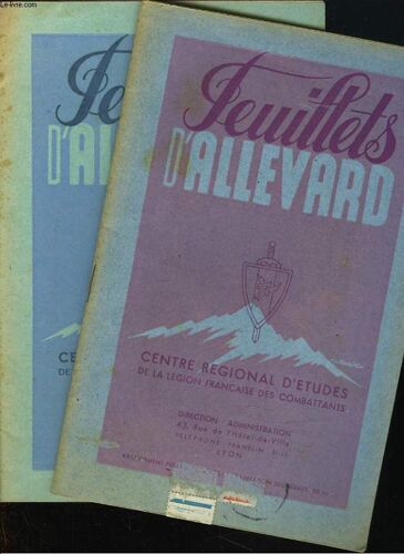 Les Feuillets D Allevard. N°Iv Et V. Septembre Et Octobre 1943. Principes D Un Ordre Communautaire En 2 Parties Par Yves Urvoy.