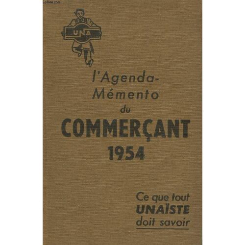 Agenda Memento Du Commercant 1954
