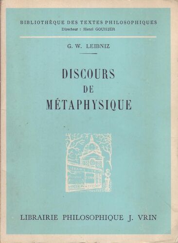 Discours De Métaphysique