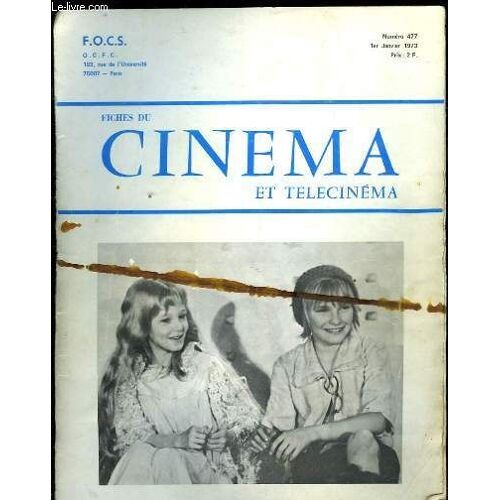 Fiches Du Cinema Et Telecinema N°477