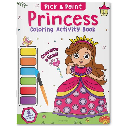 Princess: Pick And Paint Coloring Activity Book