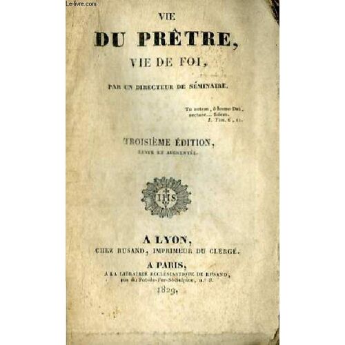 Vie Du Pretre Vie De Foi