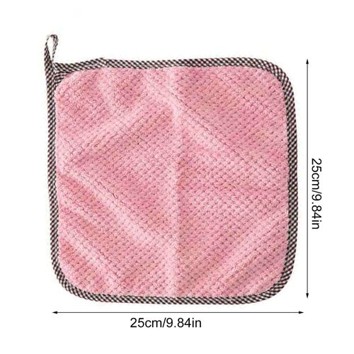Chiffon de nettoyage Absorbant Corail Velours Torchons Aucune Odeur Réutilisable Torchons Pour Nettoyer La Vaisselle Cuisine BathroomCar