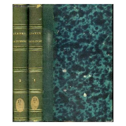 Examen Raisonne Ou Decisions Theologiques Sur Les Devoirs Et Les Peches Des Diverses Professions De La Societe - 2 Tomes En 2 Volumes (Tome 1+2)