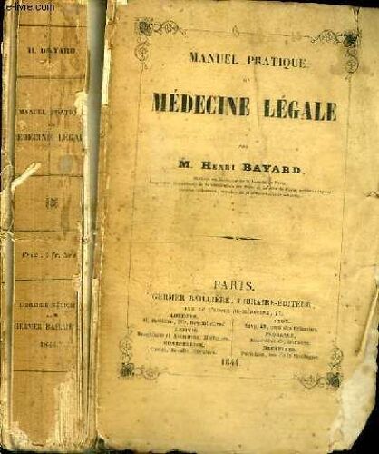 Manuel Pratique De Medecine Legale