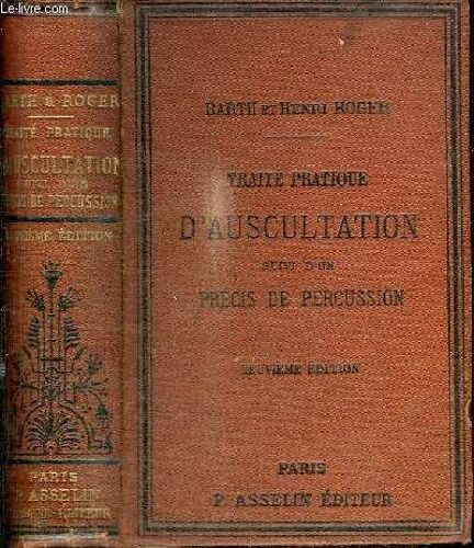 Traite Pratique D Auscultation Suivi D Un Precis De Percussion