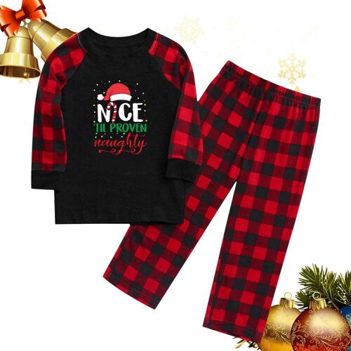 Pyjama de Noël à carreaux classique pour la famille, vêtements de détente, pyjama assressentipour la famille, vêtements de vacances pour adolescents, cadeaux pour femmes et hommes