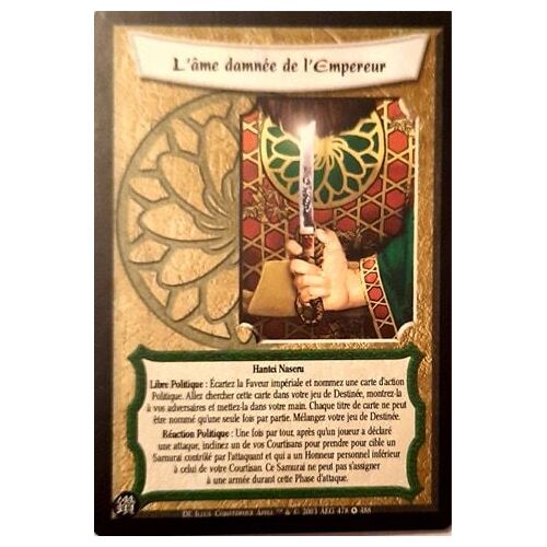 Carte Legend Of The Five Rings : L'âme Damnée De L'empereur 478/488