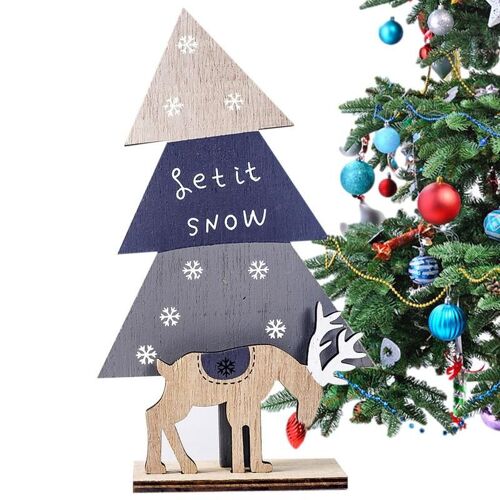 Décoration de Table arbre de noël en bois, lettre de wapiti, centre de Table pour maison, ferme