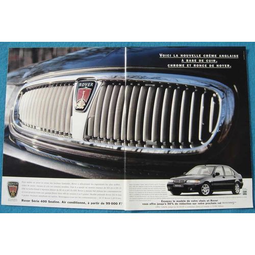 Publicité Papier - Voiture Rover 400 Sealine De 1997
