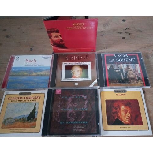 Lot De 6 Cd +1 Cd Double En Très Bon État !!!