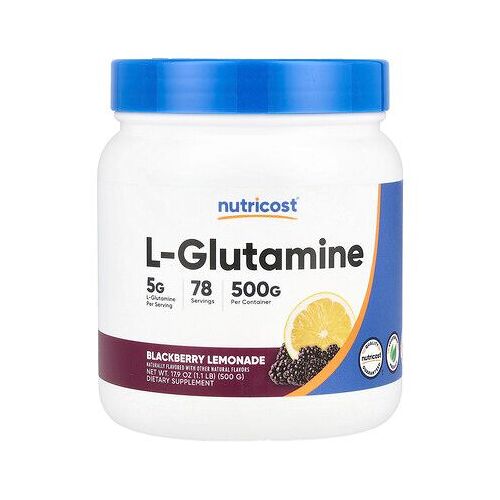 Nutricost, L-Glutamine, Limonade À La Mûre, 500 G