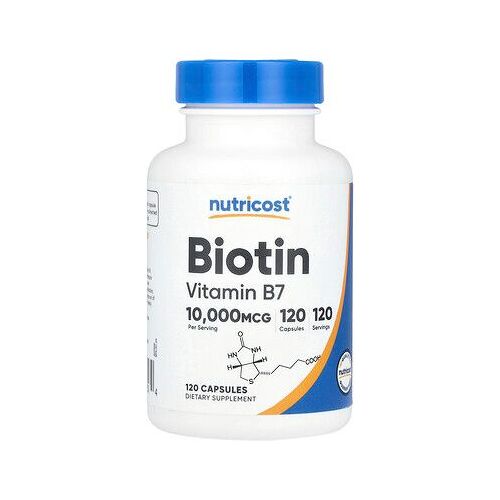 Nutricost, Biotine, 10 000 ?g, 120 Capsules 
