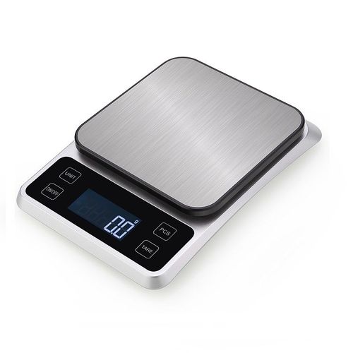Balance Cuisine Balance De Précision Usb Rechargeable, 10kg/1g Balance De Cuisine Electronique Acier Inoxydable, Mesure Du Liquide, Lcd Rétroéclairé, Auto-Arrêt
