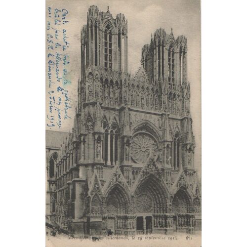 Reims - Cathédrale Après Guerre 14-18