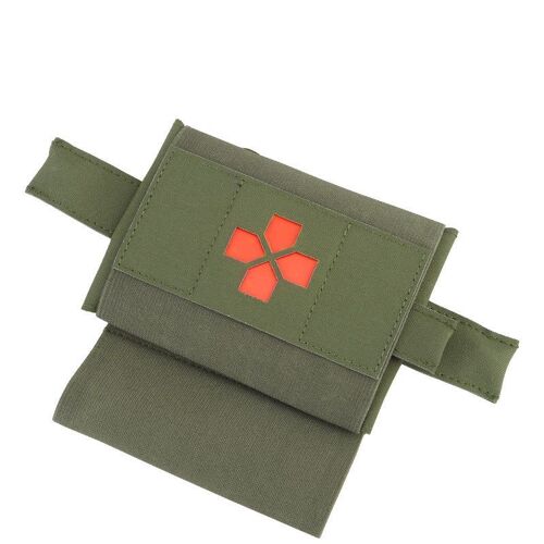 Trousse De Premiers Secours Sac De Tactique Molle Militaire Médical Pochette,Avec Porte-Garrot Hamac Tactique Molle Pochette,Vert