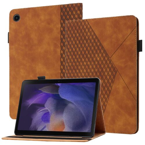 Coque Pour Samsung Galaxy Tab A8 10.5 2021 Housse Tablette,Étui Cover Pour Samsung Galaxy Tab A8 10.5 2021 Pu Cuir Housse Flip,Etui Pour Samsung Galaxy Tab A8 10.5 2021 Avec Built Stand,Marron