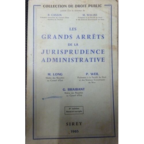 Les Grands Arrêts De La Jurisprudence Administrative