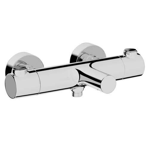 Mitigeur bain douche thermostatique Vitra AQUAHEAT design rond chromé