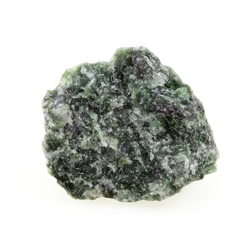 Pargasite Chromifère & Rubis. 31.3 Cts. Vieille-Brioude, Haute-Loire, France.