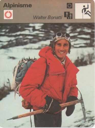 Fiches Sur L'alpinisme, Walter Bonatti, Hermann Buhl Et Lionel Terrav
